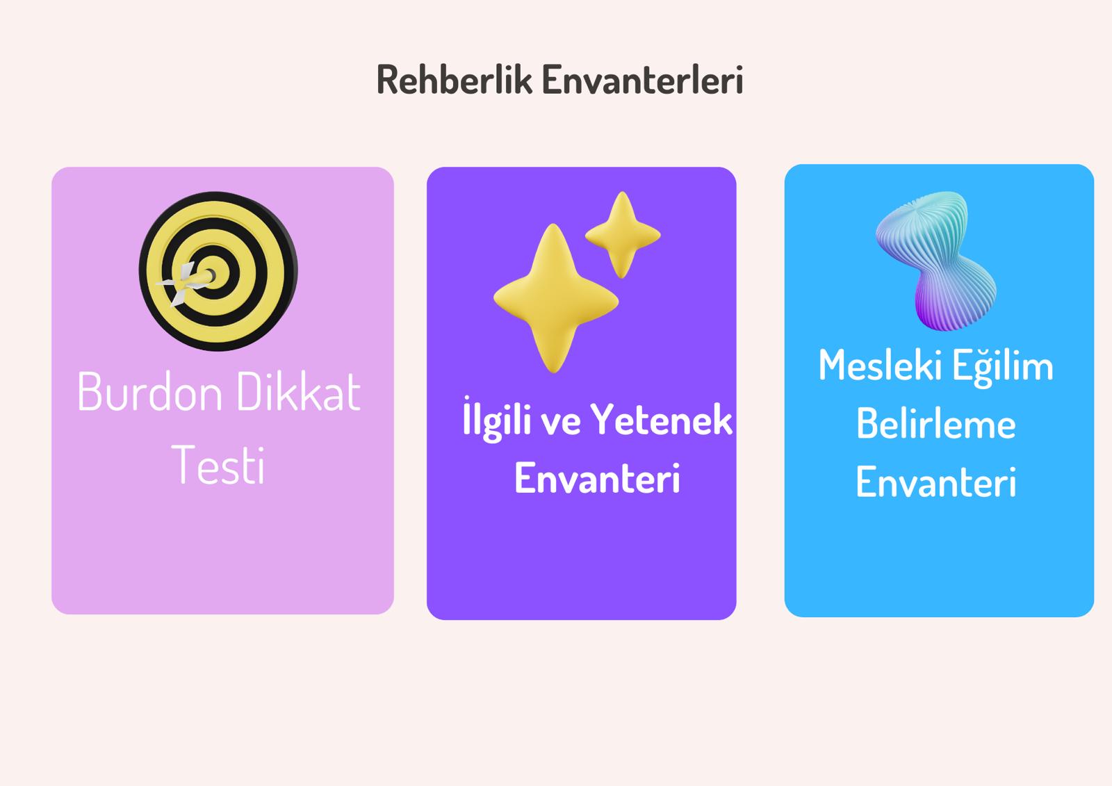 Uyguladığımız Envanterler